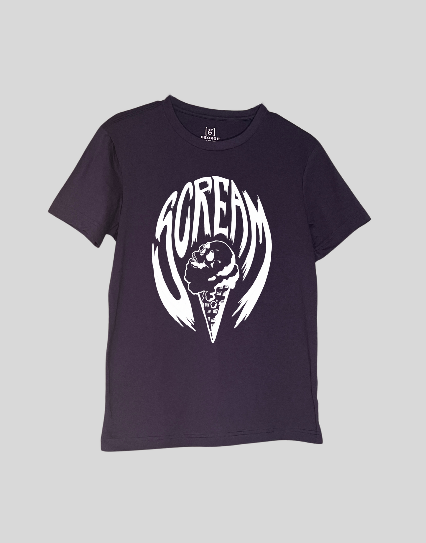 Hand Printed Scream Tee Shirt