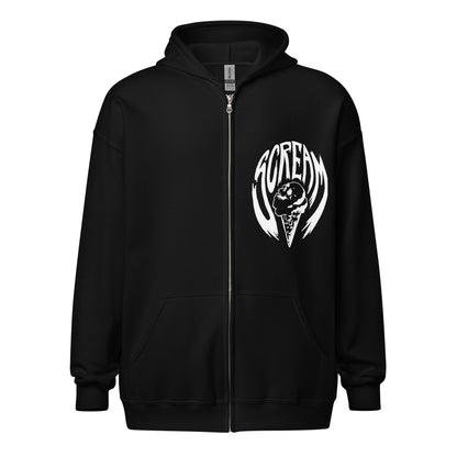 Lurk, Laugh, Loathe SCREAM zip hoodie