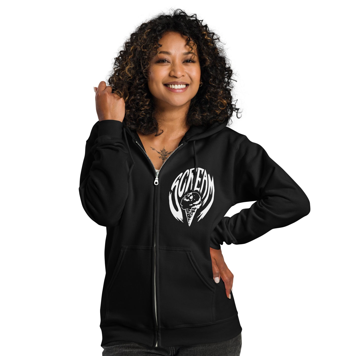 Lurk, Laugh, Loathe SCREAM zip hoodie