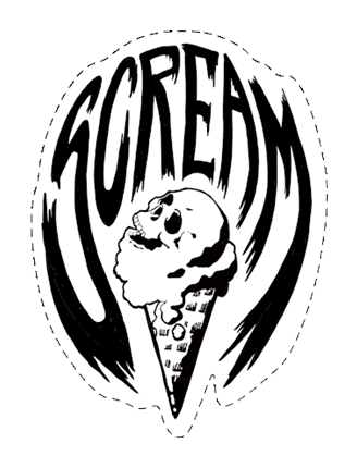 SCREAM Logo Sticker